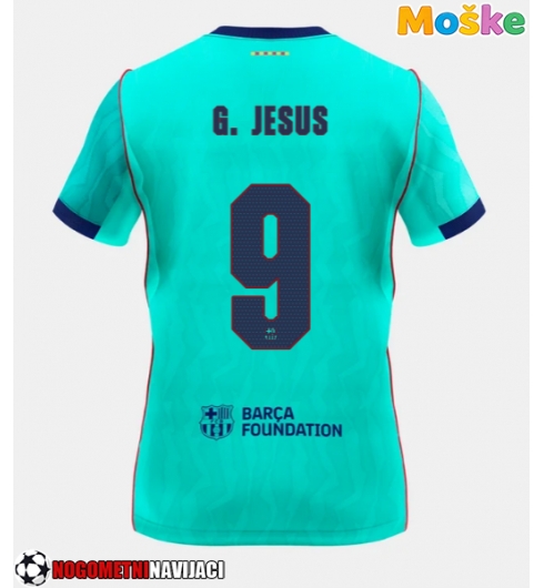 Moške Nogometnih dresov Barcelona Gabriel Jesus #9 Tretji 2026-27 Kratki rokavi Moške Nogometnih dresov Barcelona Gabriel Jesus #9 Tretji 2026-27 Kratki rokavi